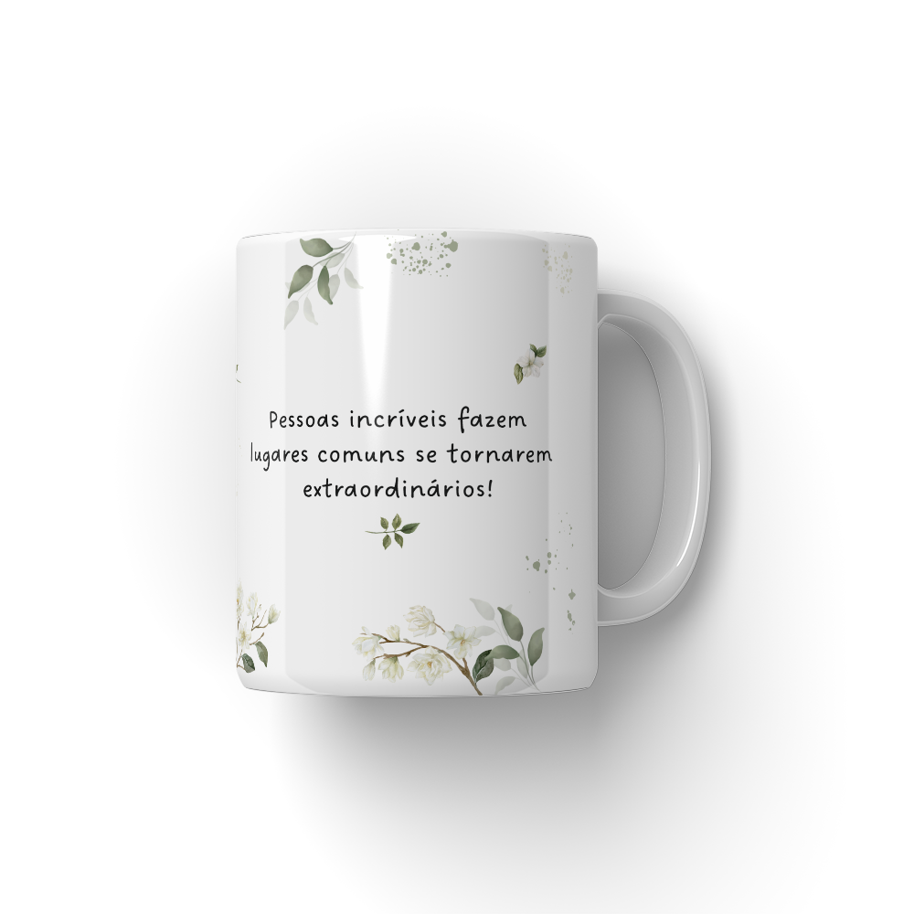 Caneca Minimalista: Inicial & Nome Próprio